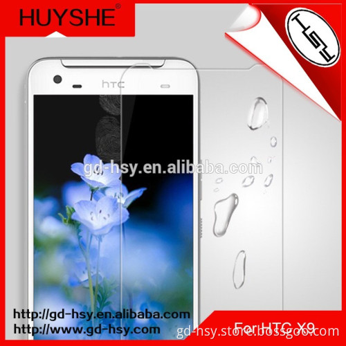 HUYSHE 0.3mm 2.5d 9h cellphone glass screen protector for HTC X9 tempered glass screen protector